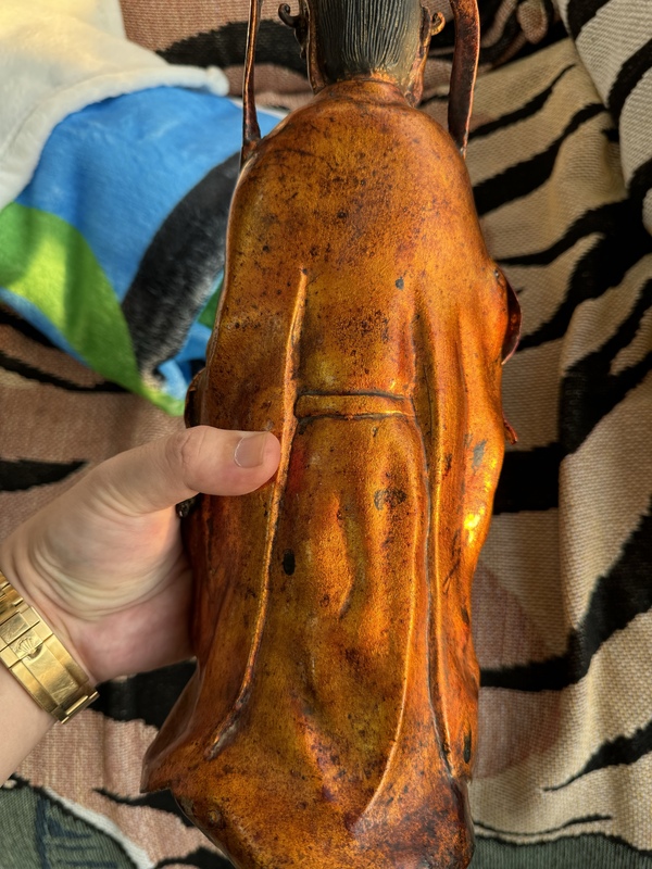 古玩銅器造像菩薩拍賣，當前價格25000元