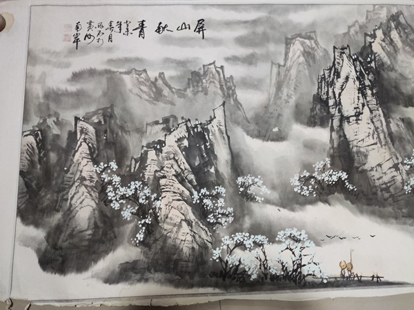 古玩字畫名家李雨石 山水拍賣，當(dāng)前價(jià)格688元