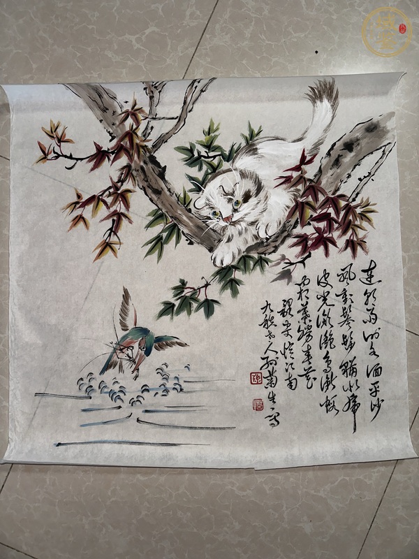 古玩字畫貓趣真品鑒賞圖