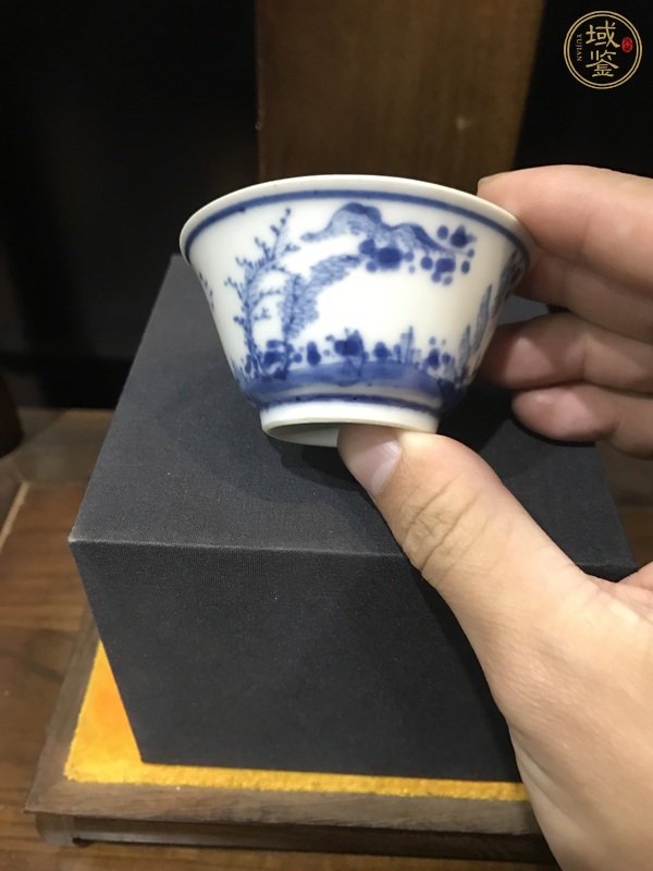 古玩陶瓷青花杯真品鑒賞圖