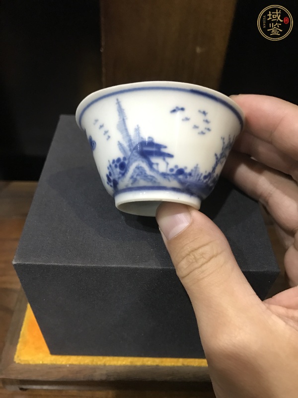 古玩陶瓷青花杯真品鑒賞圖