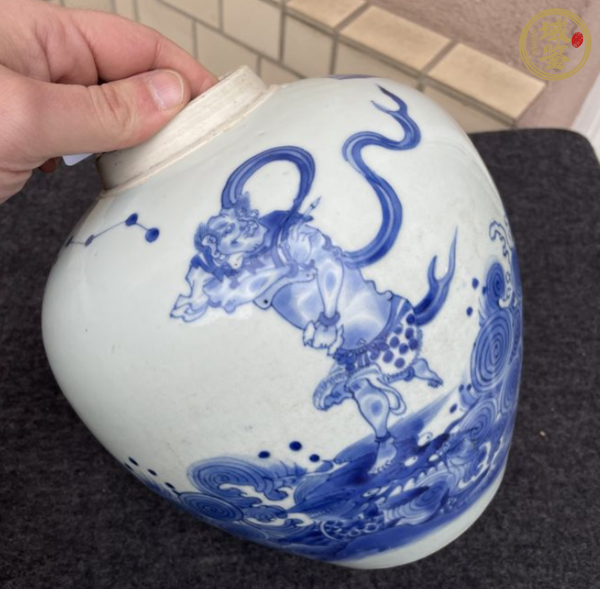 古玩陶瓷青花罐真品鑒賞圖