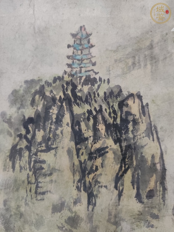 古玩字畫塔山清麗真品鑒賞圖