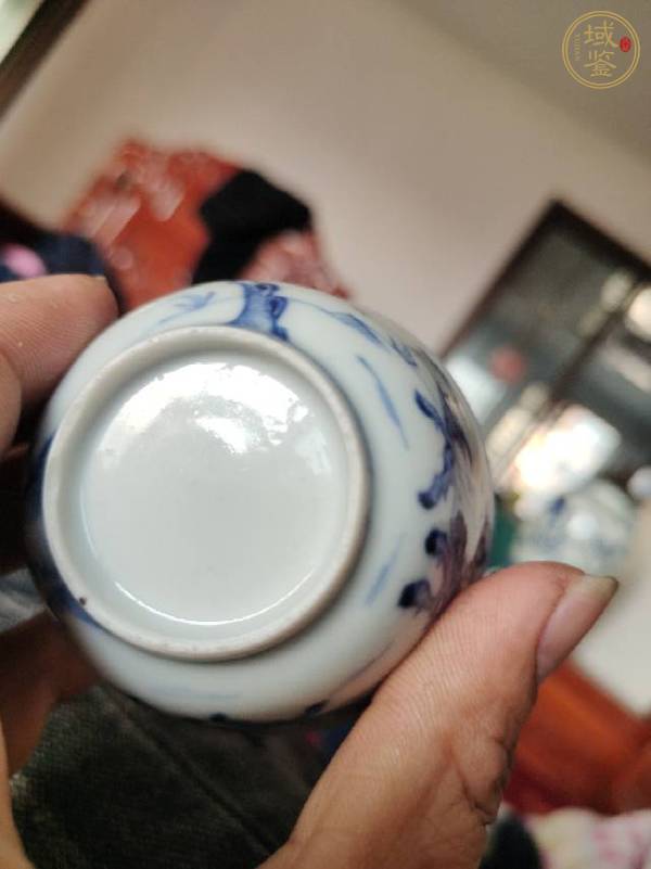 古玩陶瓷青花牧牛圖杯真品鑒賞圖