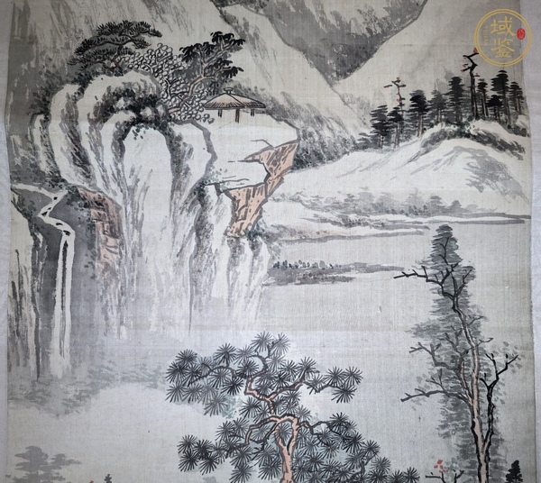 古玩字畫(huà)姚震 山水圖真品鑒賞圖