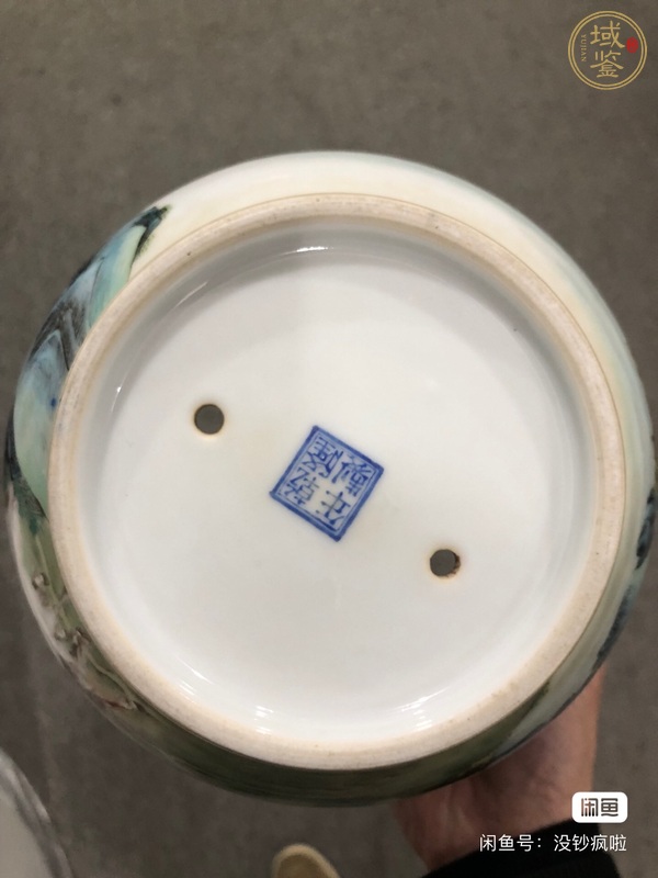 古玩陶瓷琺瑯彩八駿圖花盆真品鑒賞圖