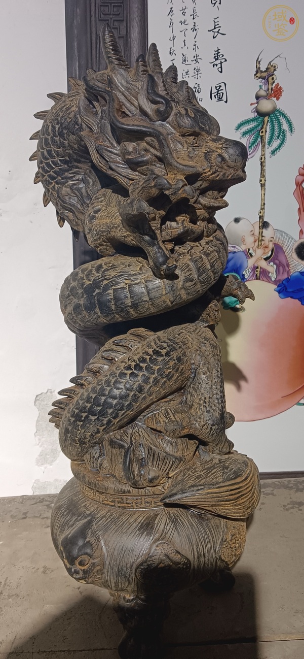 古玩雜項盤龍柱真品鑒賞圖