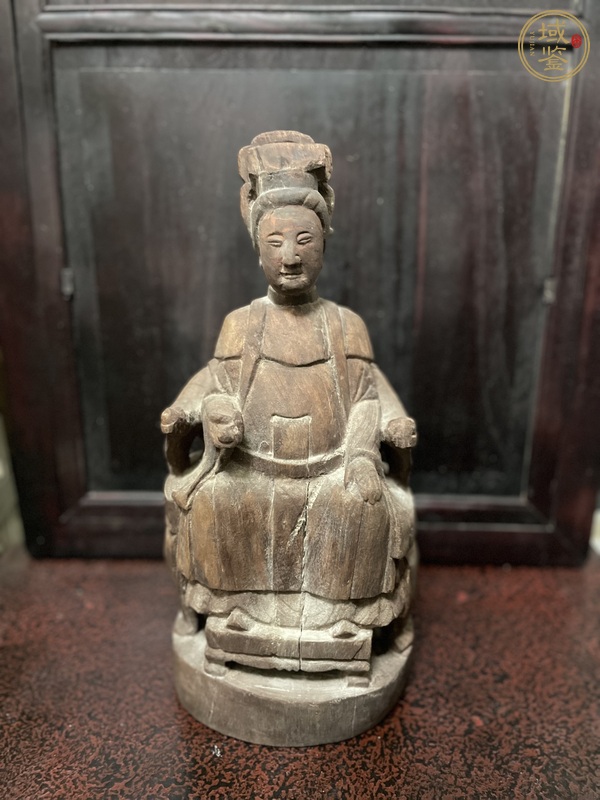 古玩雜項(xiàng)清代木雕瑪祖造像真品鑒賞圖