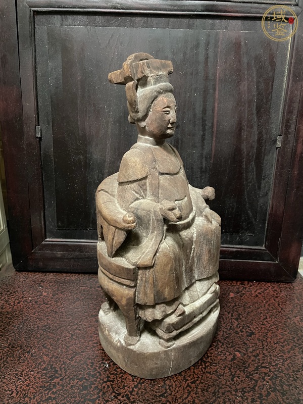 古玩雜項(xiàng)清代木雕瑪祖造像真品鑒賞圖