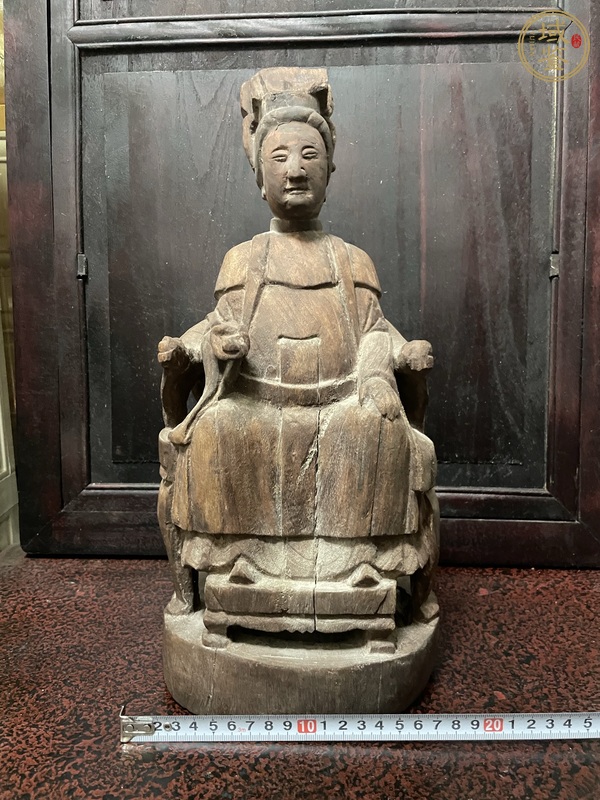 古玩雜項(xiàng)清代木雕瑪祖造像真品鑒賞圖