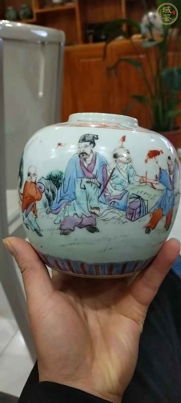 古玩陶瓷粉彩罐真品鑒賞圖