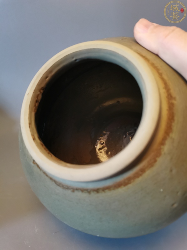 古玩陶瓷元明時期龍泉青瓷茶葉罐拍賣,當前價格690元