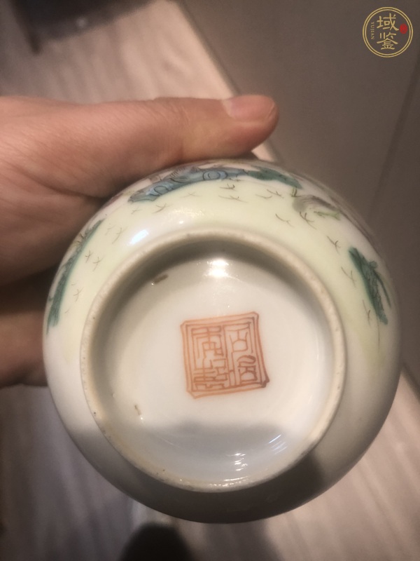 古玩陶瓷平生三級粉彩杯真品鑒賞圖