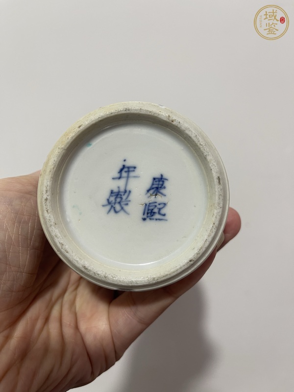 古玩陶瓷青花花鳥紋雞腿瓶真品鑒賞圖