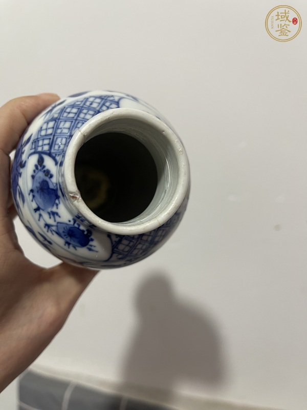 古玩陶瓷青花花鳥紋雞腿瓶真品鑒賞圖