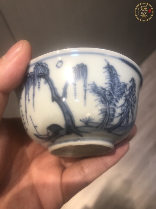 古玩陶瓷青花杯真品鑒賞圖