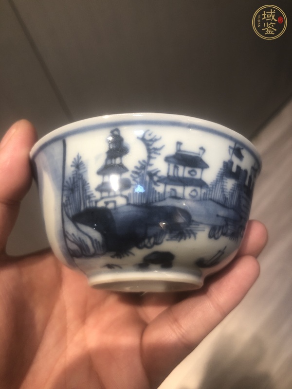 古玩陶瓷青花杯真品鑒賞圖