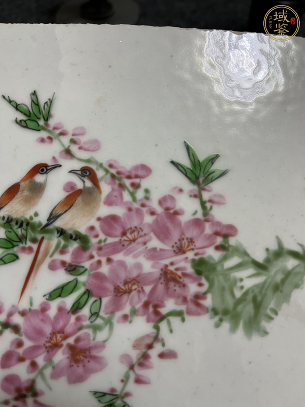 古玩陶瓷花鳥紋瓷板畫真品鑒賞圖