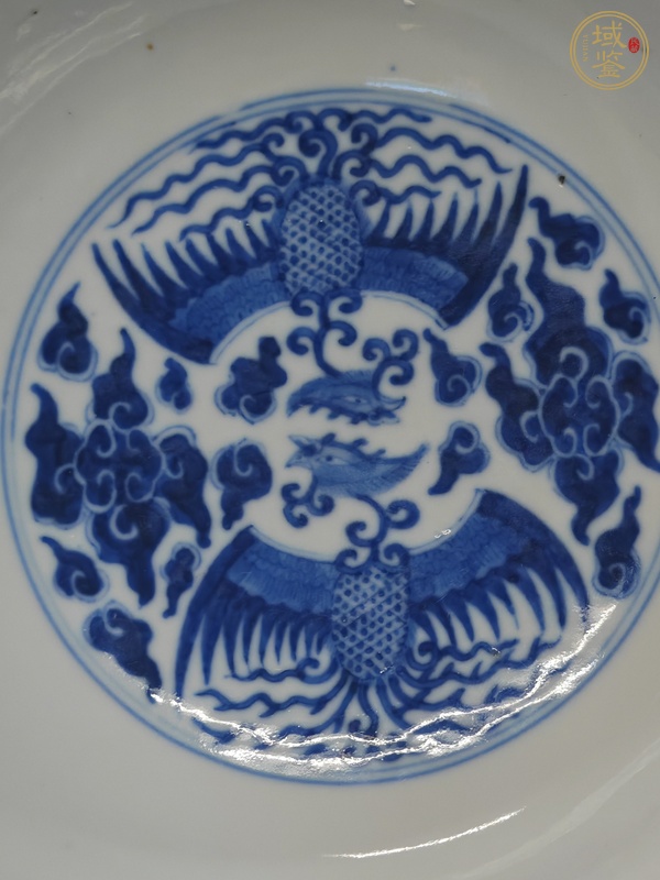 古玩陶瓷青花鳳紋碗 真品鑒賞圖