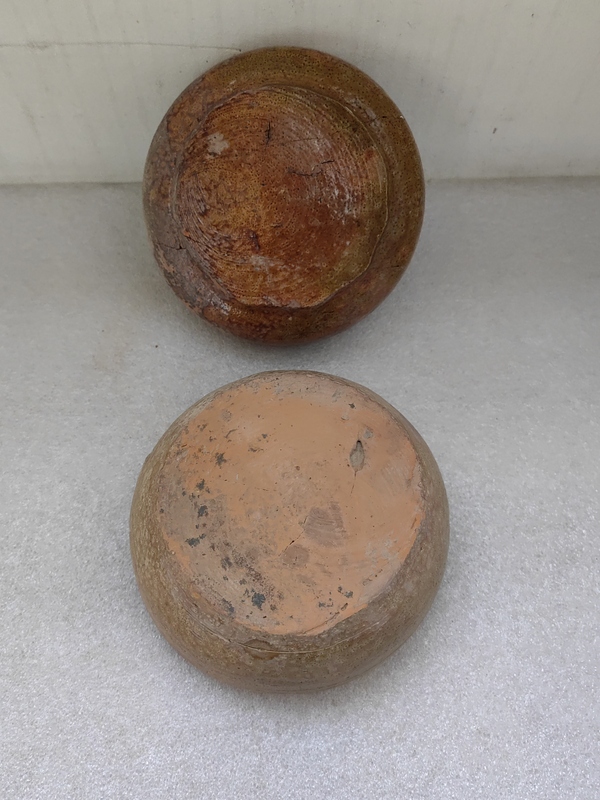 古玩陶瓷黃釉蓋盒拍賣,當前價格450元