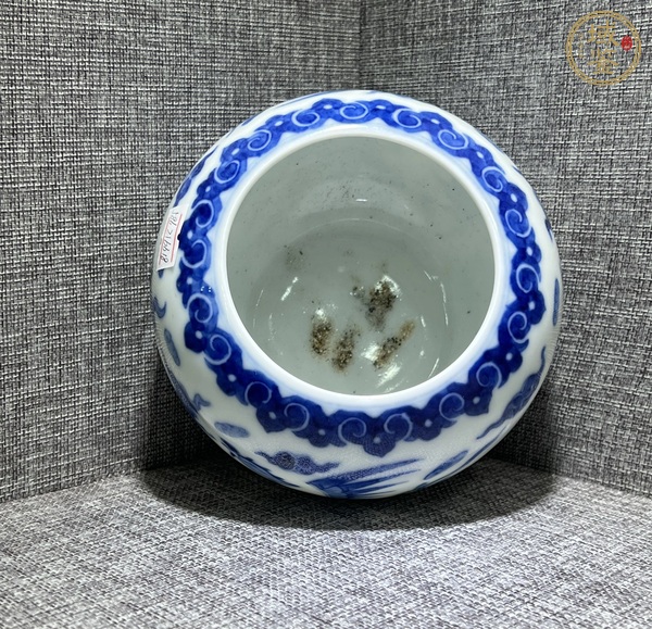 古玩陶瓷青花鳳紋水洗真品鑒賞圖