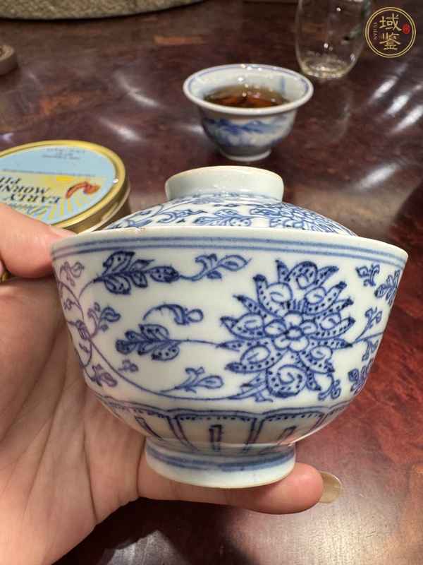 古玩陶瓷青花蓋杯真品鑒賞圖