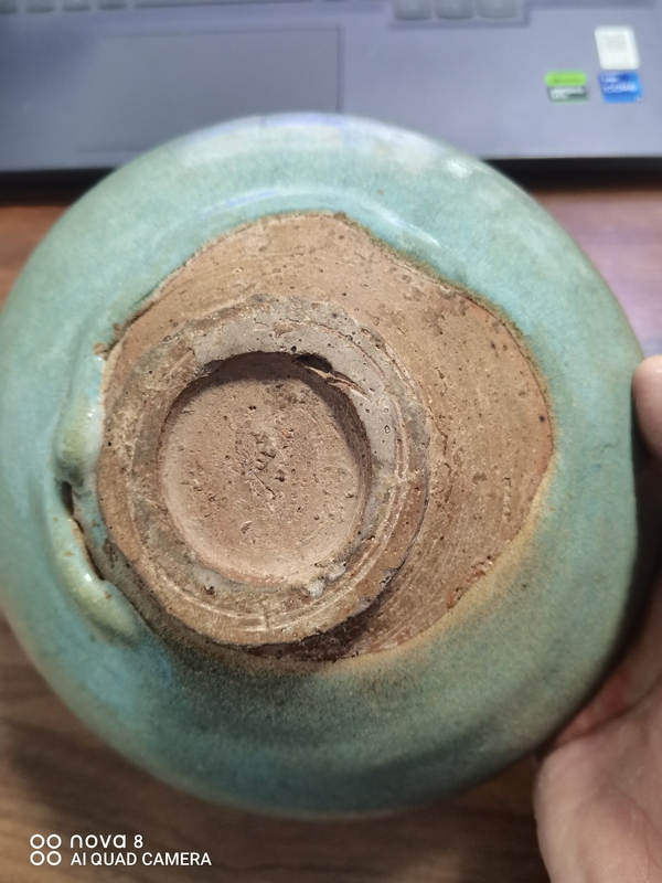 古玩陶瓷元·鈞窯天藍釉賞碗拍賣,當前價格8888元