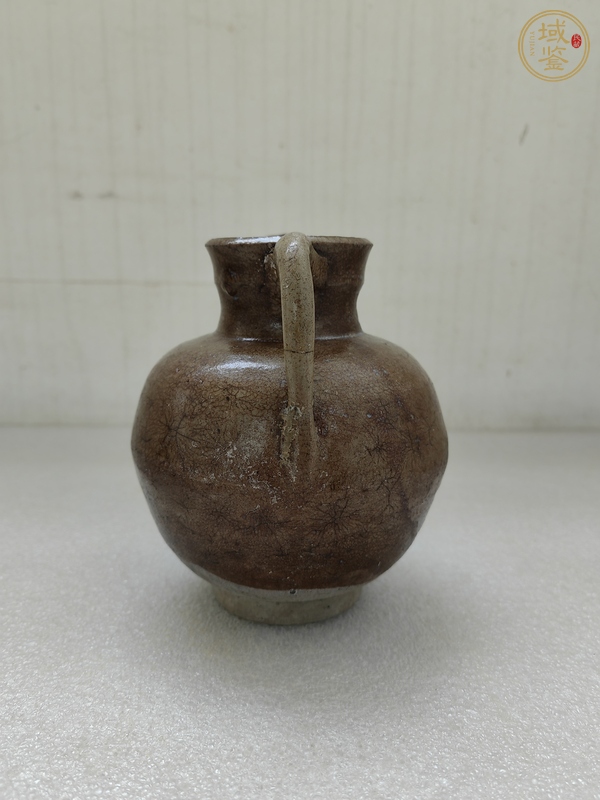 古玩陶瓷褐釉花澆真品鑒賞圖