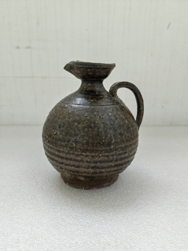 古玩陶瓷褐釉花澆拍賣,當前價格680元