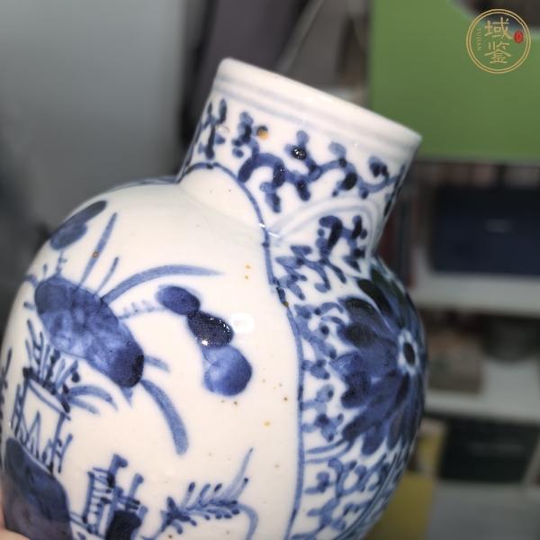 古玩陶瓷博古圖青花瓶真品鑒賞圖