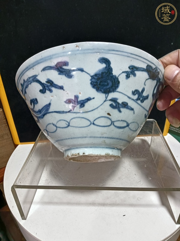 古玩陶瓷青花鳳紋碗真品鑒賞圖