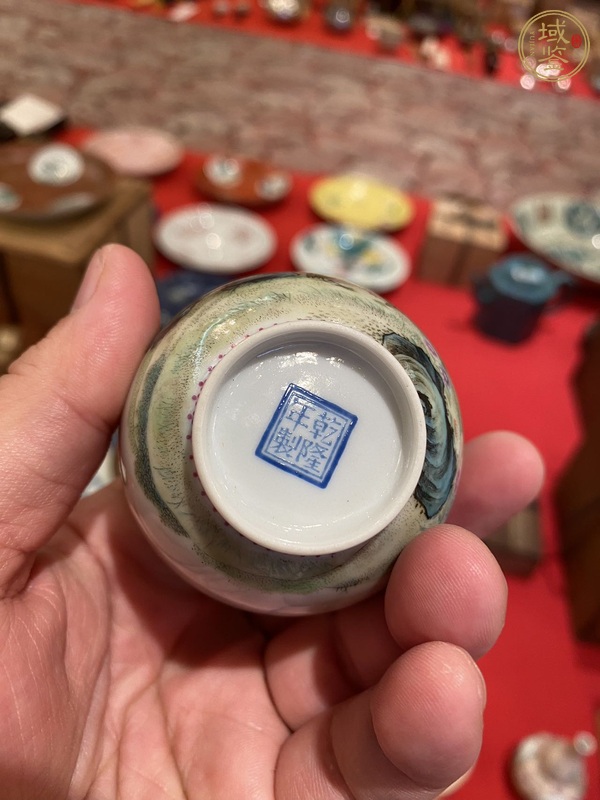 古玩陶瓷琺瑯彩杯真品鑒賞圖