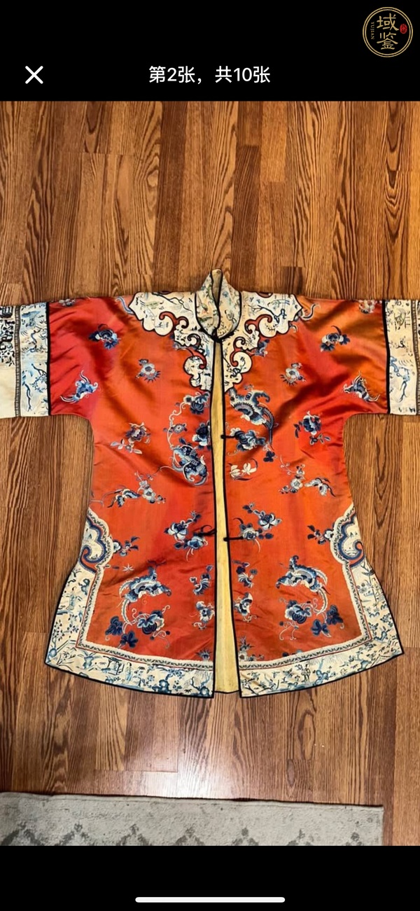 古玩雜項刺繡女服，真品鑒賞圖