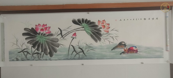 古玩字畫荷塘清趣真品鑒賞圖