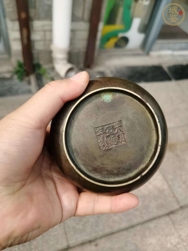 古玩銅器獅耳爐真品鑒賞圖