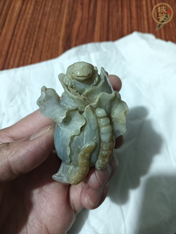 古玩玉器玉白菜真品鑒賞圖