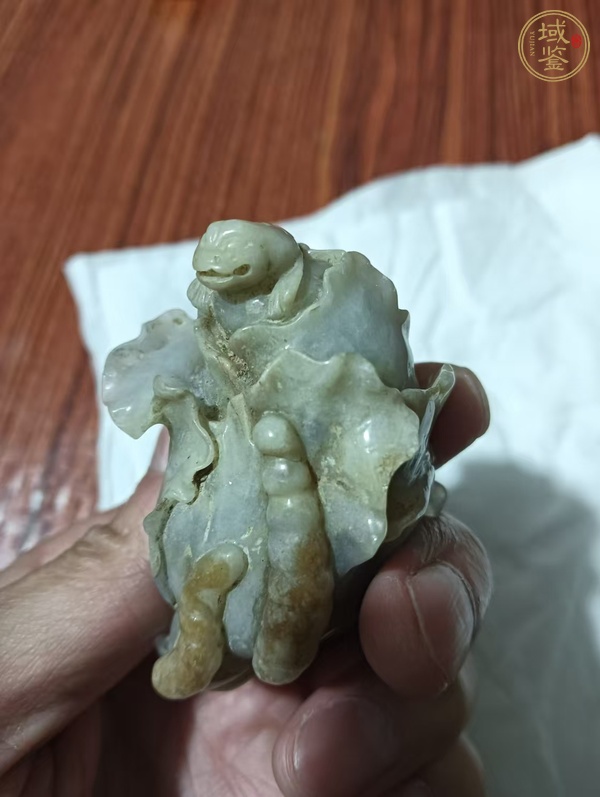 古玩玉器玉白菜真品鑒賞圖