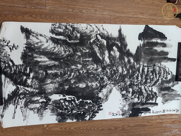 古玩字畫程大利山水真品鑒賞圖