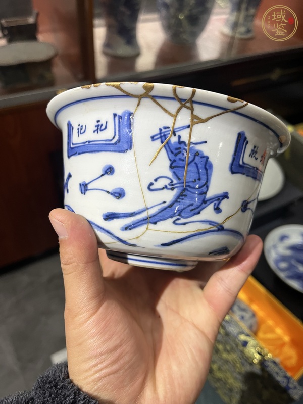 古玩陶瓷魁星杯真品鑒賞圖