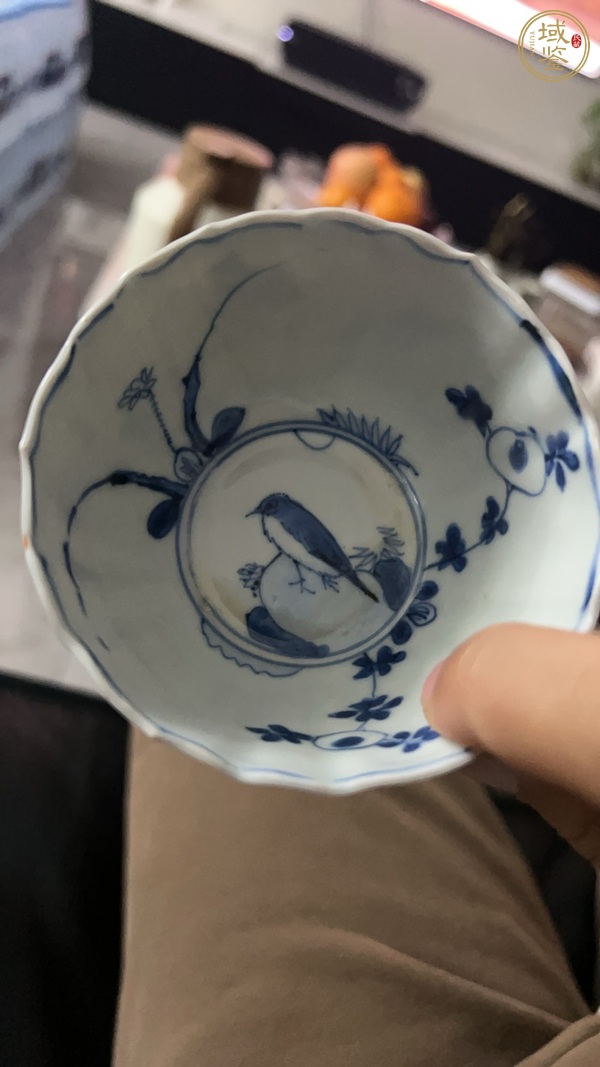 古玩陶瓷青花花鳥碗真品鑒賞圖