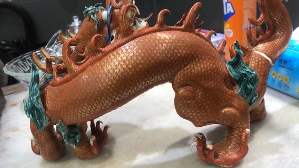古玩陶瓷仿生龍紋香薰拍賣，當前價格38888元