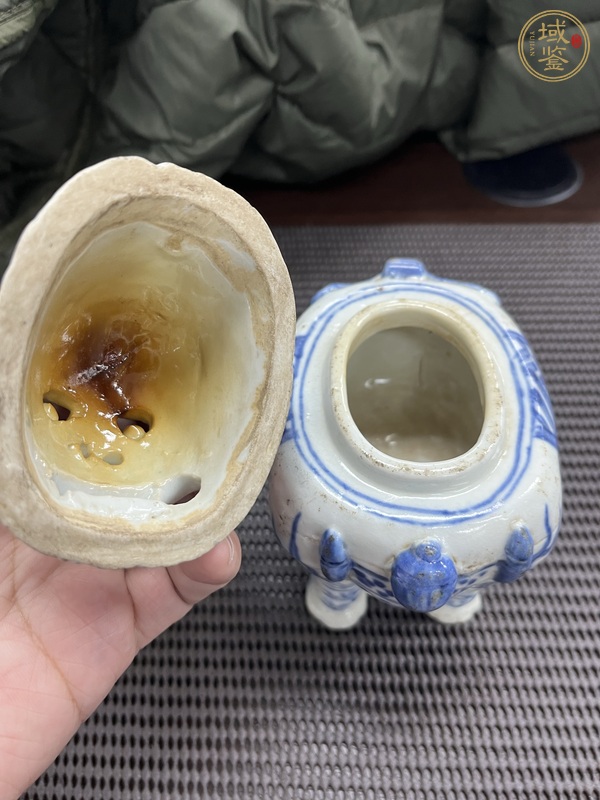 古玩陶瓷瑞獸香薰真品鑒賞圖