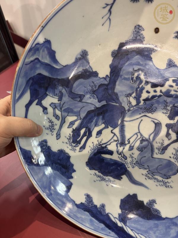 古玩陶瓷青花盤真品鑒賞圖