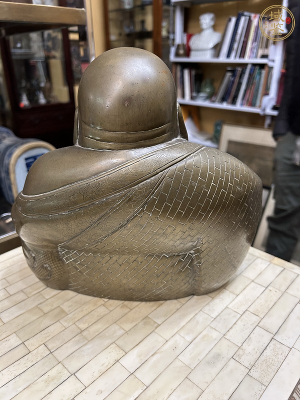 古玩銅器彌勒佛造像真品鑒賞圖