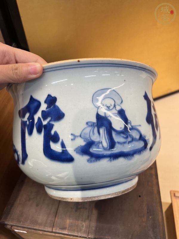 古玩陶瓷青花香爐真品鑒賞圖