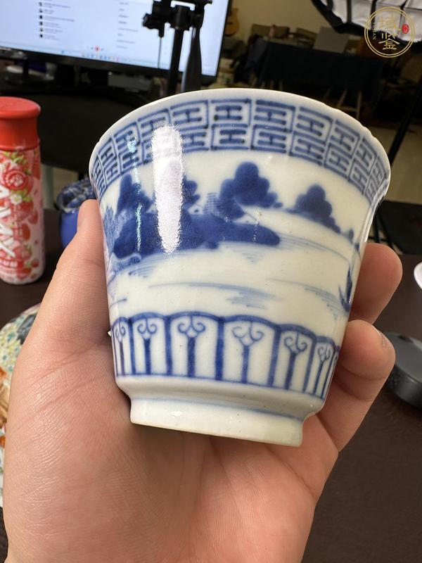 古玩陶瓷青花杯真品鑒賞圖