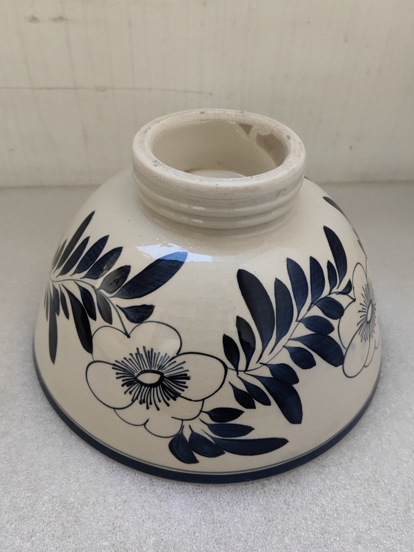 古玩陶瓷磁州窯青花花卉紋碗拍賣,當前價格1200元