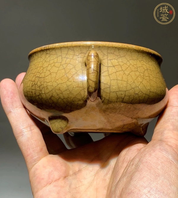 古玩陶瓷黃哥釉爐真品鑒賞圖