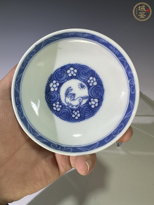 古玩陶瓷青花蓋碗真品鑒賞圖