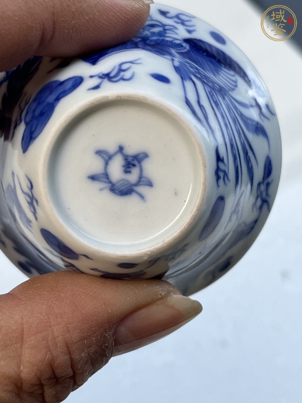 古玩陶瓷青花龍鳳紋馬蹄杯，注意品相真品鑒賞圖